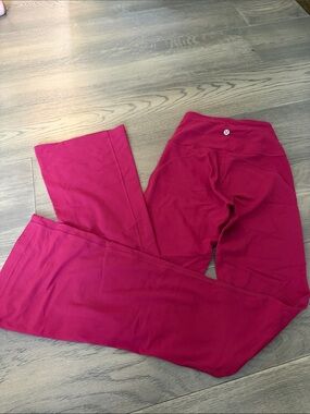 lululemon athletica Women's Magenta Cranberry Flare Bootcut Leggings